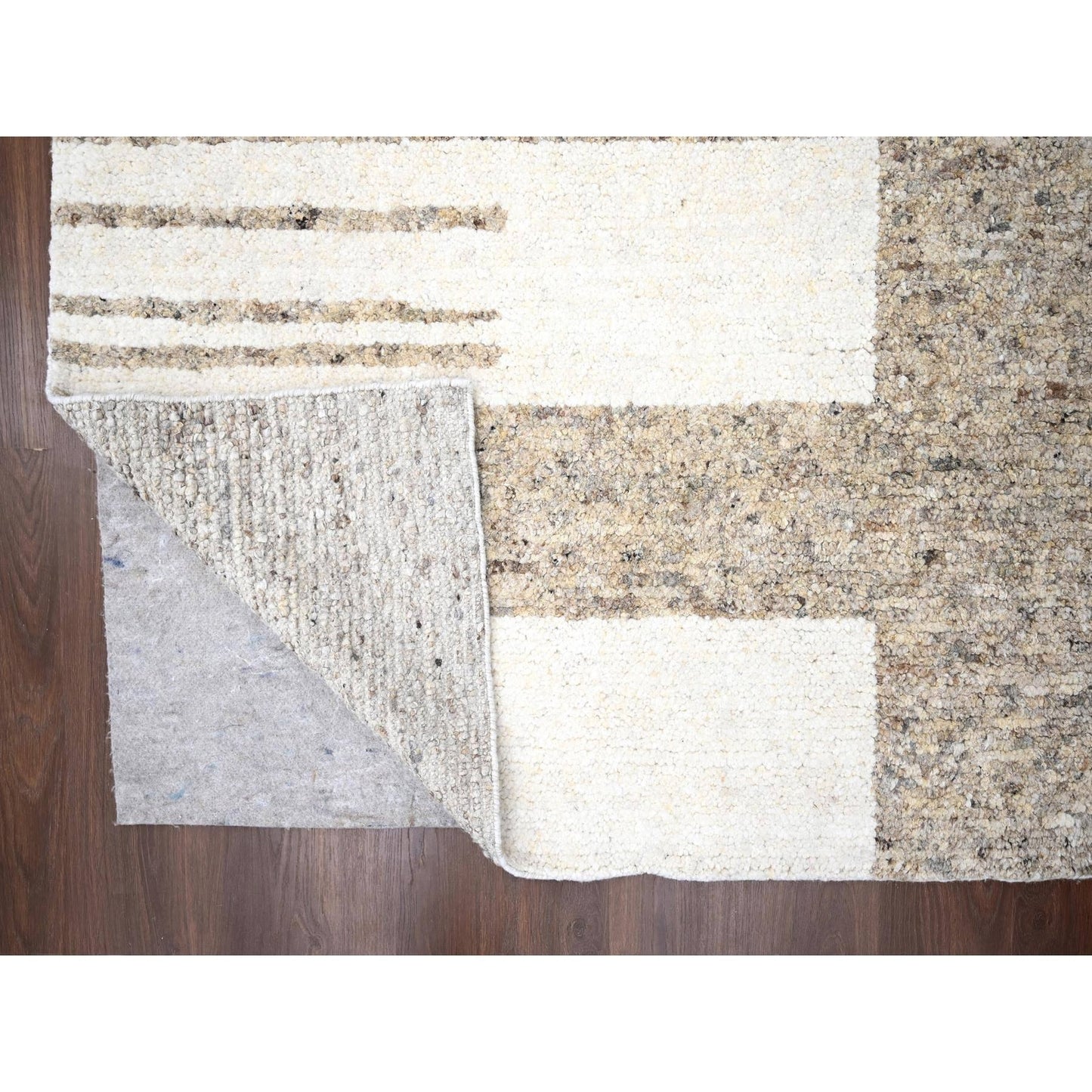 12'1"X17'10" Earth Tone Colors Wool Oversize Hand Knotted Oriental Rug