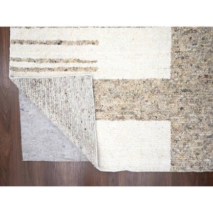 12'1"X17'10" Earth Tone Colors Wool Oversize Hand Knotted Oriental Rug