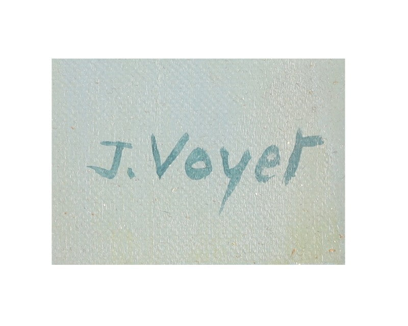 Jacques Voyet (French) Signed Original Painting Oil On Canvas Framed - Girl