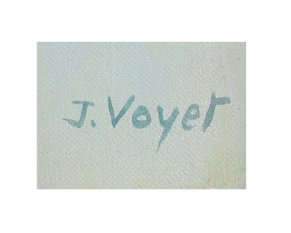 Jacques Voyet (French) Signed Original Painting Oil On Canvas Framed - Girl
