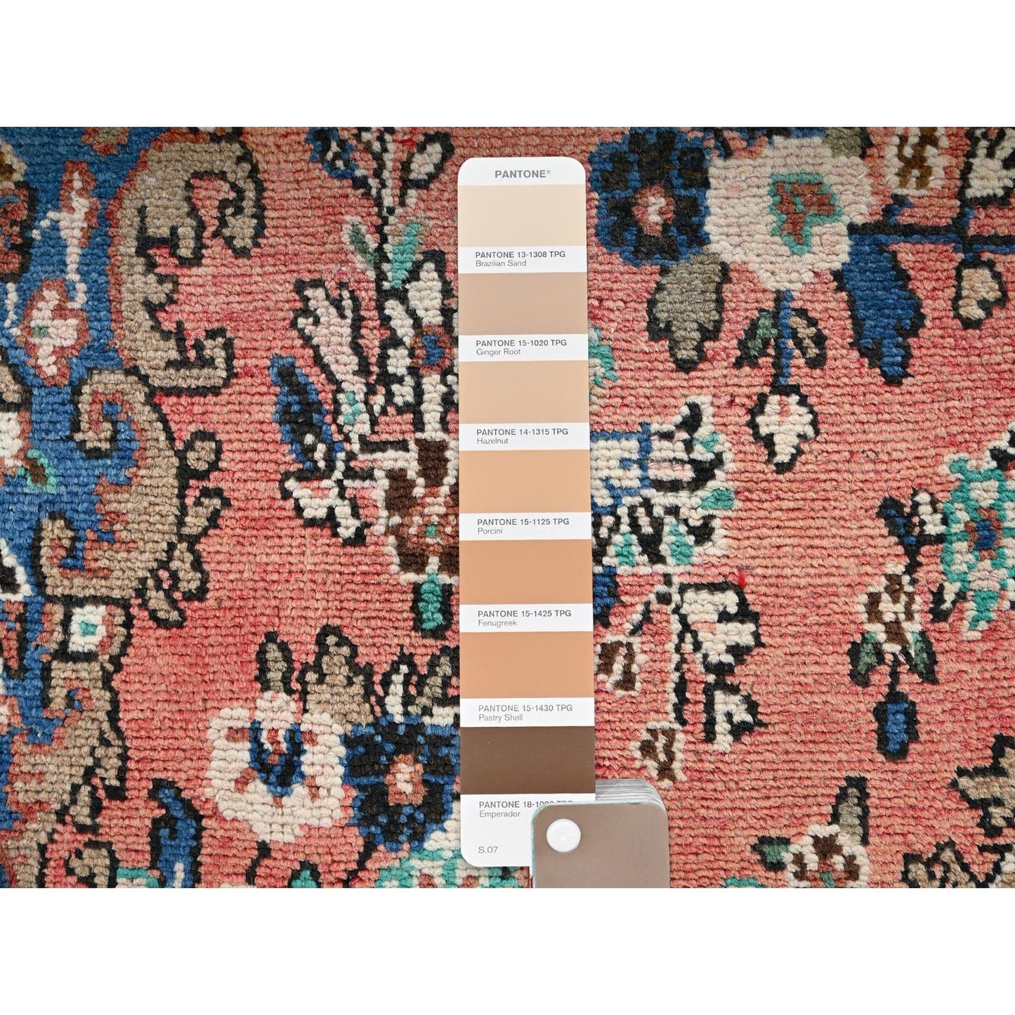 7'X10' Rose Pink Vintage Zoroastrian Babikoodid 100% Wool Hand Knotted Rug