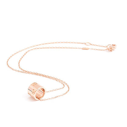 Gucci Icon Pendant Necklace In 750Pg Pink Gold