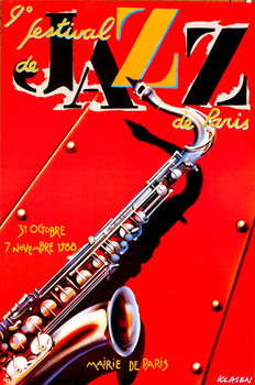 9? Festival De Jazz De Paris Designed Peter Klasen In 1988 City Of Paris
