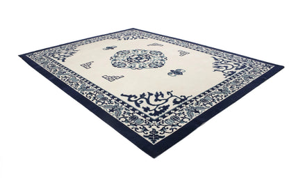 Handmade Oversized Modern Oriental Rug Thick Pile Floral 12X15 ft