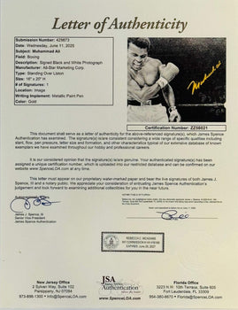 Muhammad Ali Autographed Framed 16X20 Photo (Jsa)