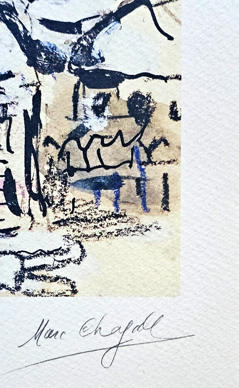 Marc Chagall Lithograph Coa Signed Hand Numbered Crayon Limited Museum