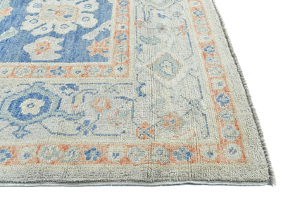 Handmade Pakistan Oushak Oriental Rug Muted Floral Design Bedroom Carpet 8X10 ft