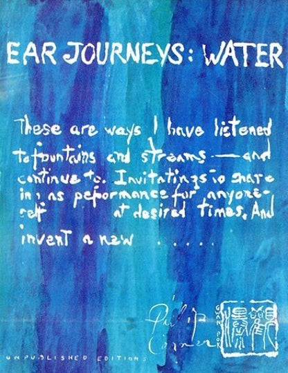 Philip Corner "Ear Journeys: Water" 1977