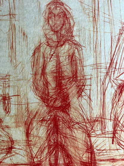 Alberto Giacometti Lithograph Coa Signed Numbered By Hand 180 Ex