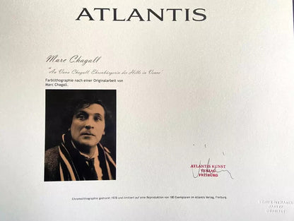 Marc-Chagall Lithograph Coa Original Hand-Signed Hand-Numbered Limited