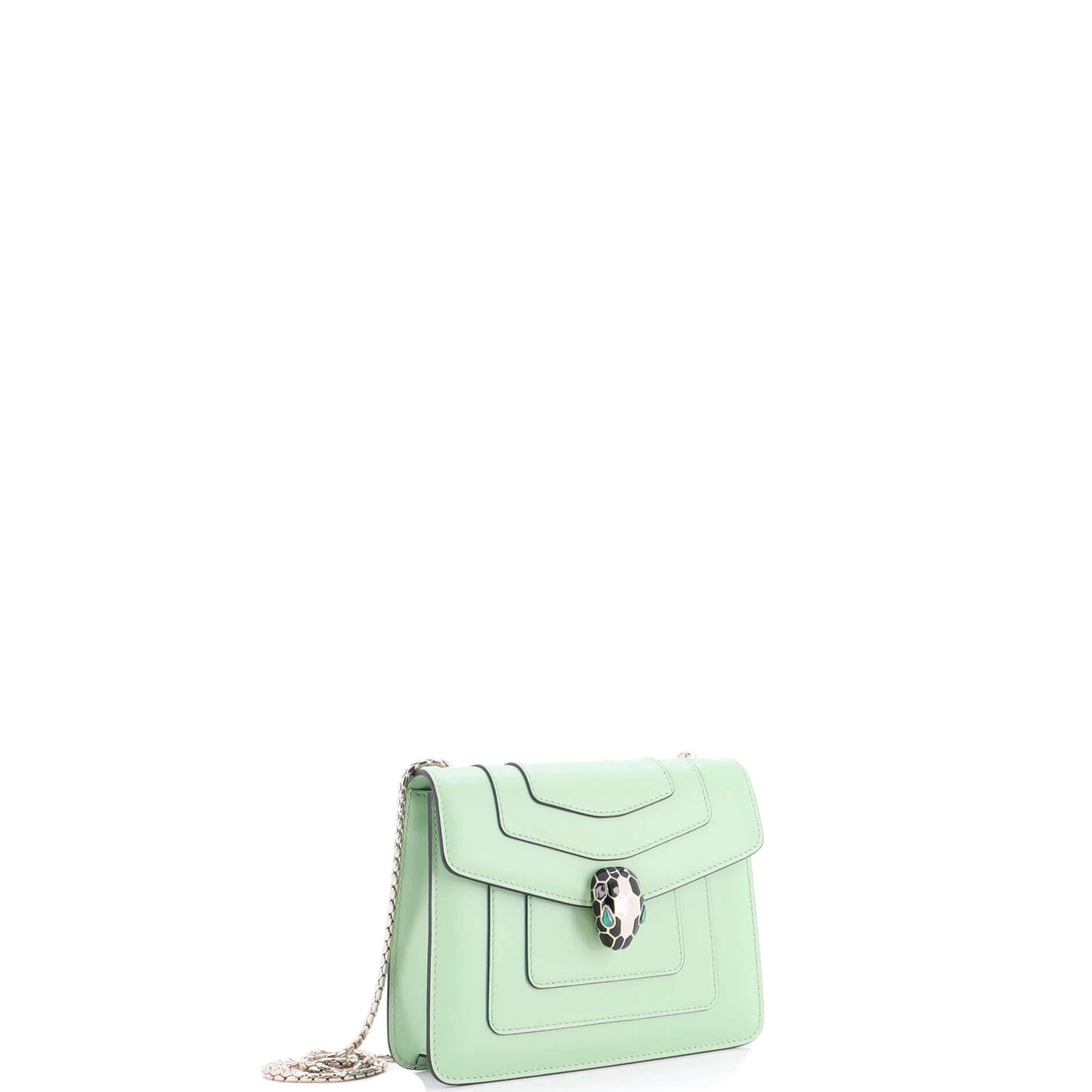 Bvlgari Serpenti Forever Square Shoulder Bag Leather Small