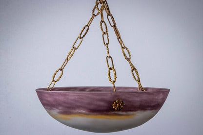 Gv Croismare Signed Chandelier Gilt Bronze Art