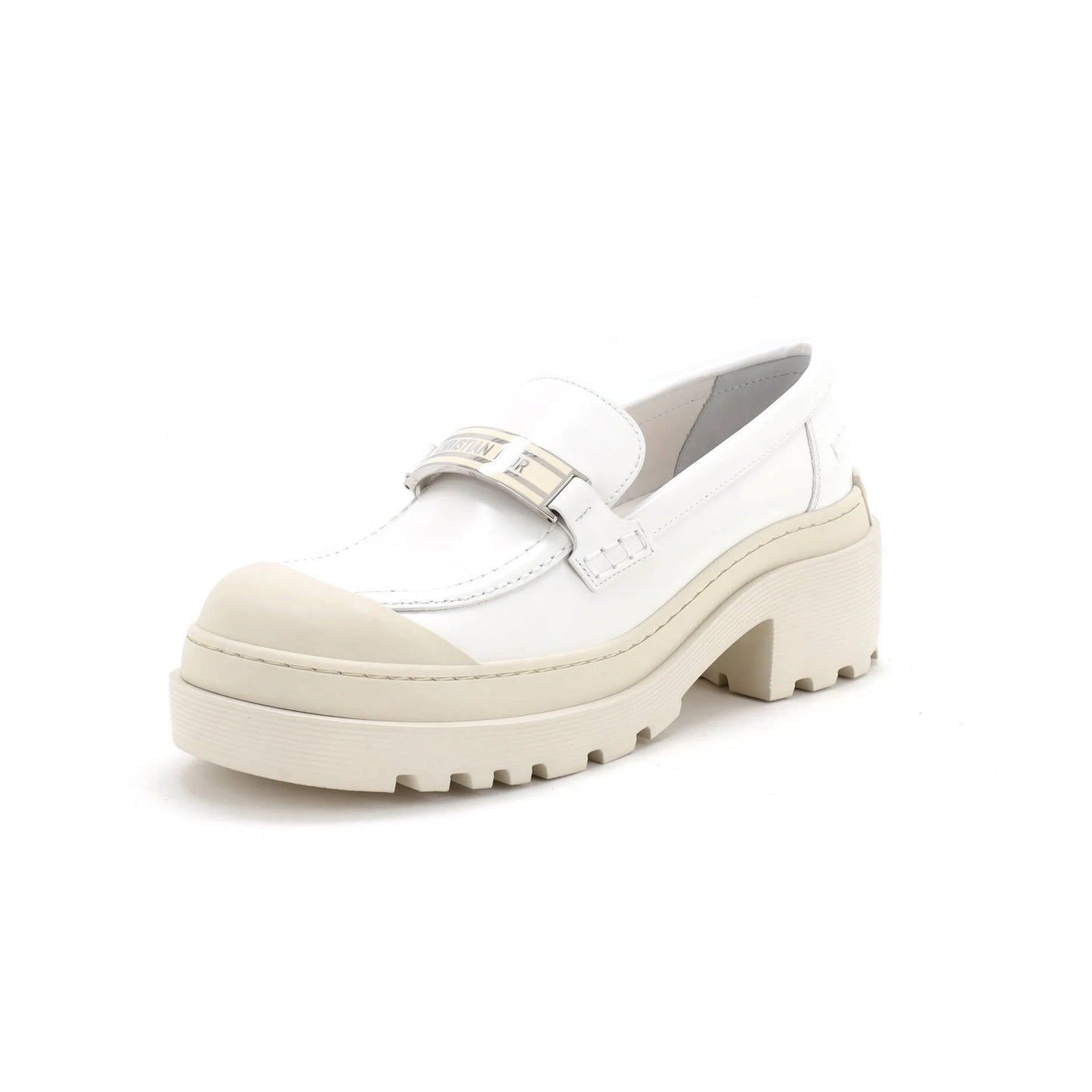 Christian Dior Women'S Code Platform Loafers Leather