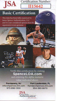 Mickey Vernon Autographed Hand Filled Out Survey Page (Jsa)
