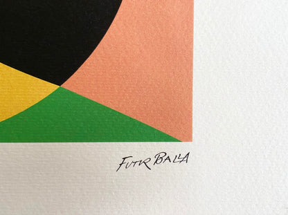 Giacomo Balla - Lithograph 1968 Venice Biennale Coa Hand Numbered