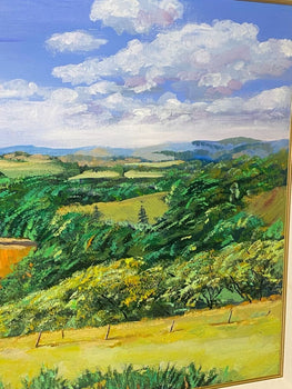 David Lloyd Glover Original Painting Oil On Canvas Signed Landscape Framed