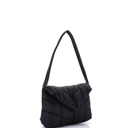 Saint Laurent Loulou Puffer Messenger Bag Quilted Econyl