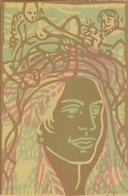 Unknown Artist Ecstasy Signed " Lithograph Contemporary Neutral
