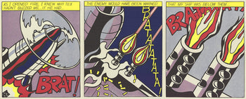 Roy Lichtenstein As I Opened Fire (Triptych) 