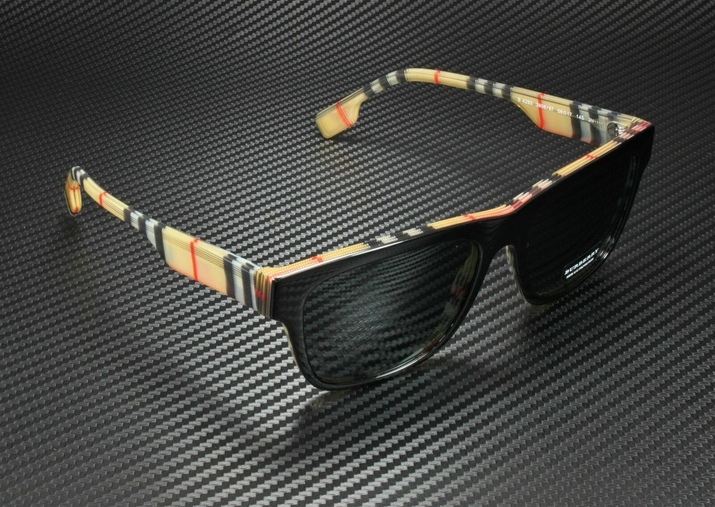 BURBERRY BE4293 380687 Black On Vintage Grey