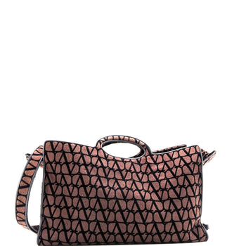 Valentino Garavani Le Troisieme Tote Toile Iconograph Fabric Large