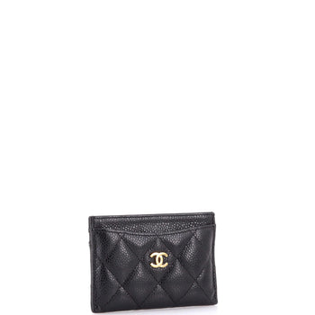 Chanel Classic Card Holder Quilted Caviar