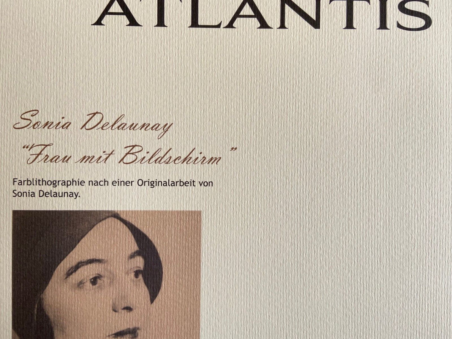 Sonia Delaunay Lithograph Coa Signed Op Numbered: Piet Mondrian