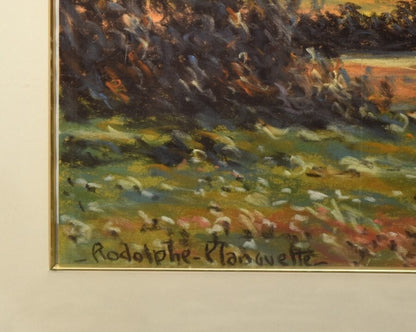 Rodolphe Planquette Original Signed Pastel