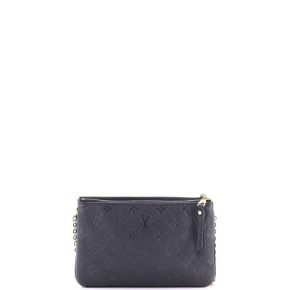 Louis Vuitton Double Zip Pochette Monogram Empreinte Leather