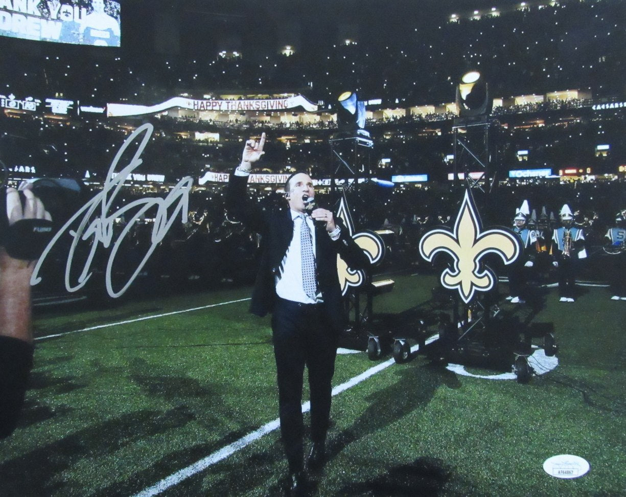 Drew Brees Autographed 11X14 Photo New Orleans