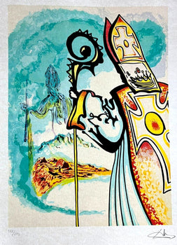 Salvador Dal Lithograph Handmade Coa Signed In