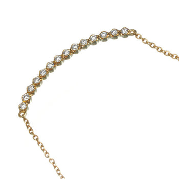 Ahkah Necklace Believe You Diamond 0.10Ct 18K 750 Yellow Gold