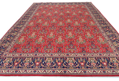 Vintage Handmade Oriental Rug Pictorial Design