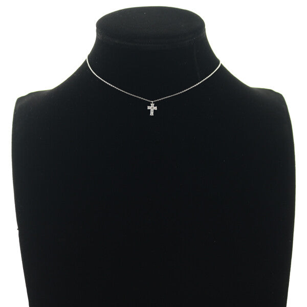 Vendome Necklace Diamond 0.18Ct Cross 900 850