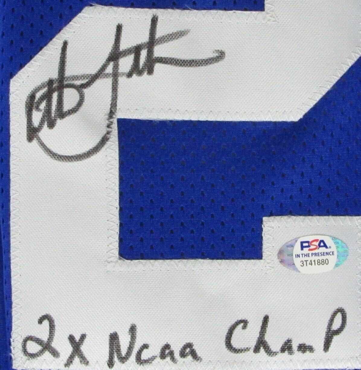 Christian Laettner Signed/Inscr Duke Custom