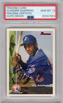 Vladimir Guerrero 1995 Topps #90 Psa Auto Grade