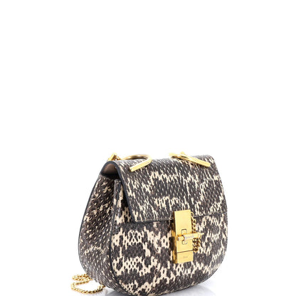 Chloe Drew Crossbody Bag Python Mini
