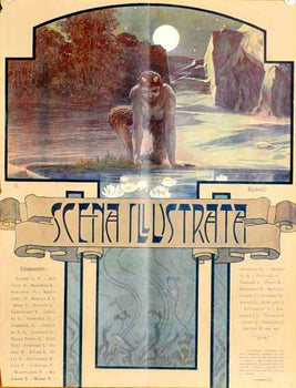 Scena Illustrata Arts Literature Music Theatre Satyr Moonlight 1900
