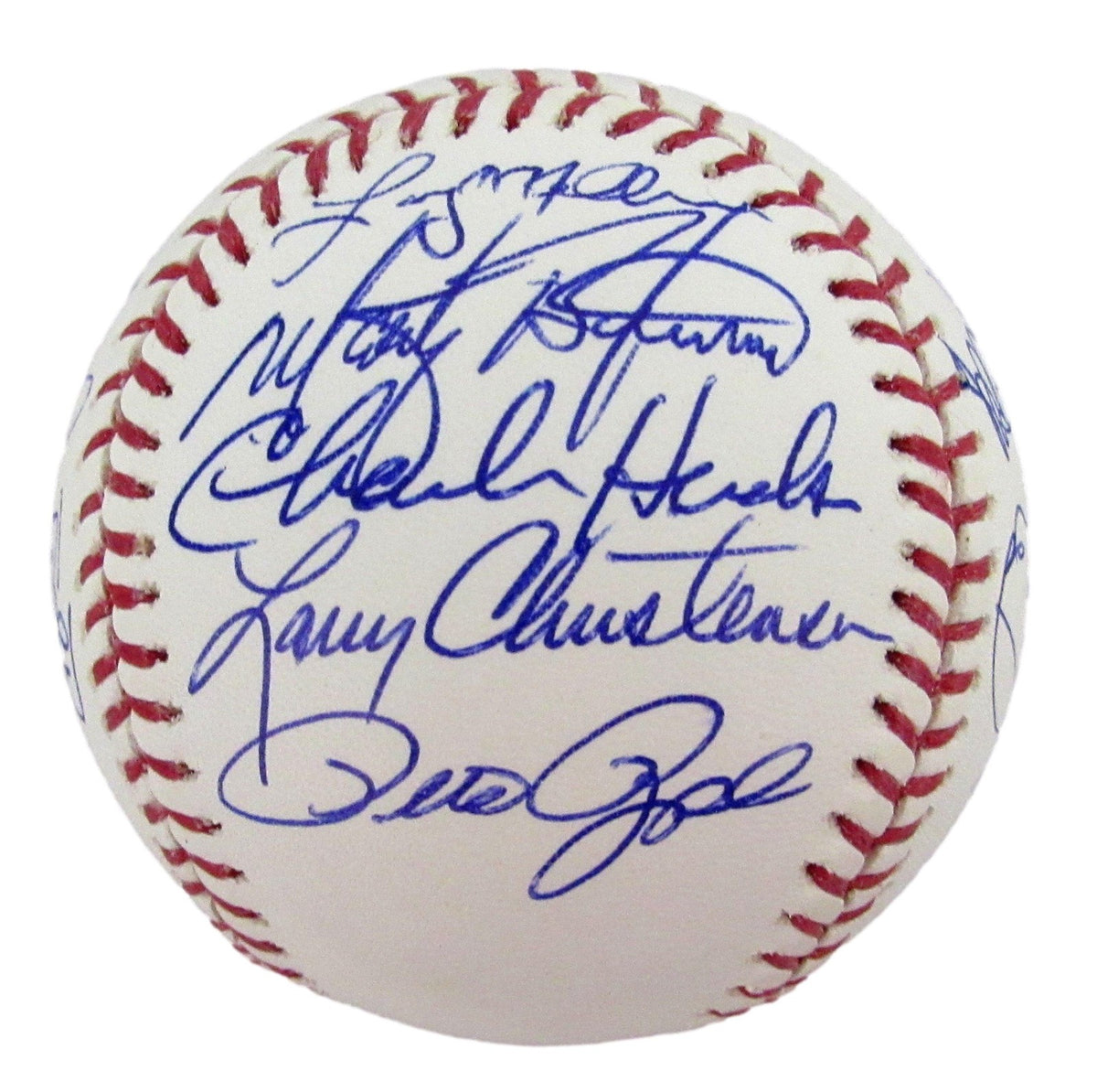 1983 NL Champs Phillies Team Signed by (19) OML Baseball Rose Schmidt HOF 12624