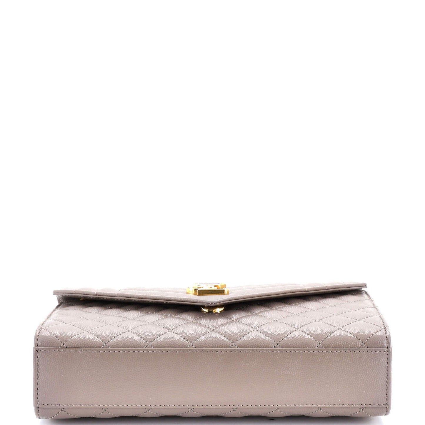 Saint Laurent Classic Monogram Envelope Satchel Mixed Matelasse Leather Medium