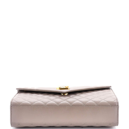 Saint Laurent Classic Monogram Envelope Satchel Mixed Matelasse Leather Medium