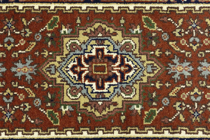 Heriz Serapi Oriental Runner Rug Floral Style Hallway & Kitchen Carpet 2'7X12 ft