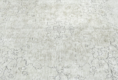 Antique Distressed Oriental Rug Vintage Floral
