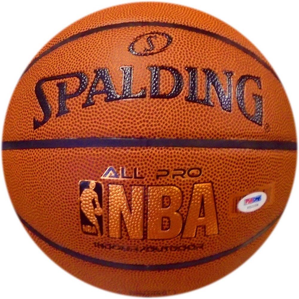 Jerry West Hof 1980-2010 Autographed Spalding Indoor / Outdoor Basketball (Psa/D