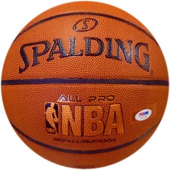 Jerry West Hof 1980-2010 Autographed Spalding Indoor / Outdoor Basketball (Psa/D