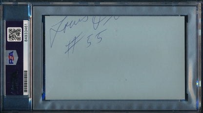Aretha Franklin Signed/Autographed 3X5 Index
