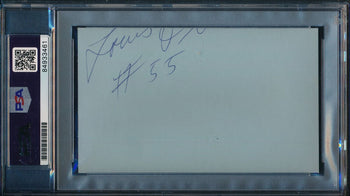Aretha Franklin Signed/Autographed 3X5 Index