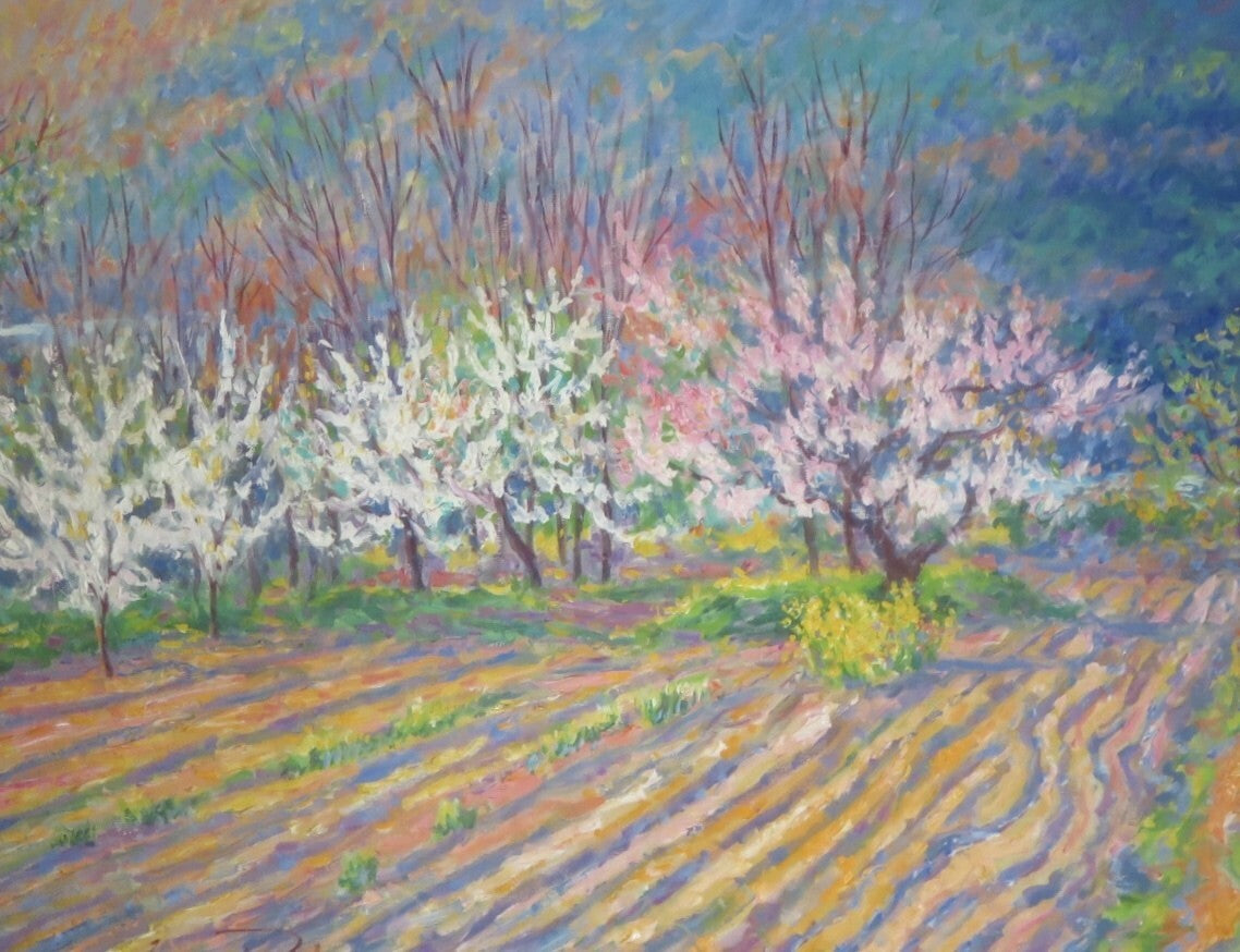 Jan Parker (British) Original Painting Oil On