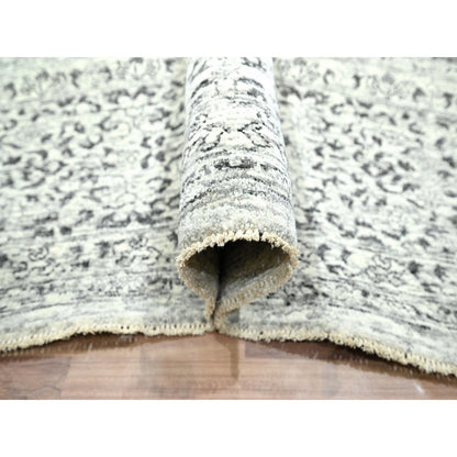 10'X14' Ivory 14Th Century Influence Mamluk Design Hand Knotted Wool Rug
