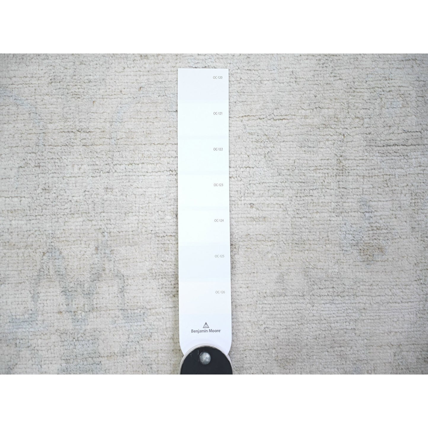 4'X5'9'' White Wash Peshawar Wool Hand Knotted Oriental Rug